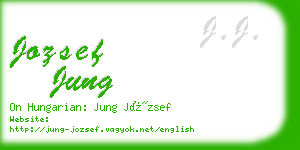 jozsef jung business card